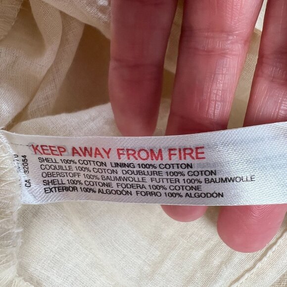 Free People Simply Smitten Maxi Skirt Tiered Tie Waist Natural Cream XL - Picture 15 of 16